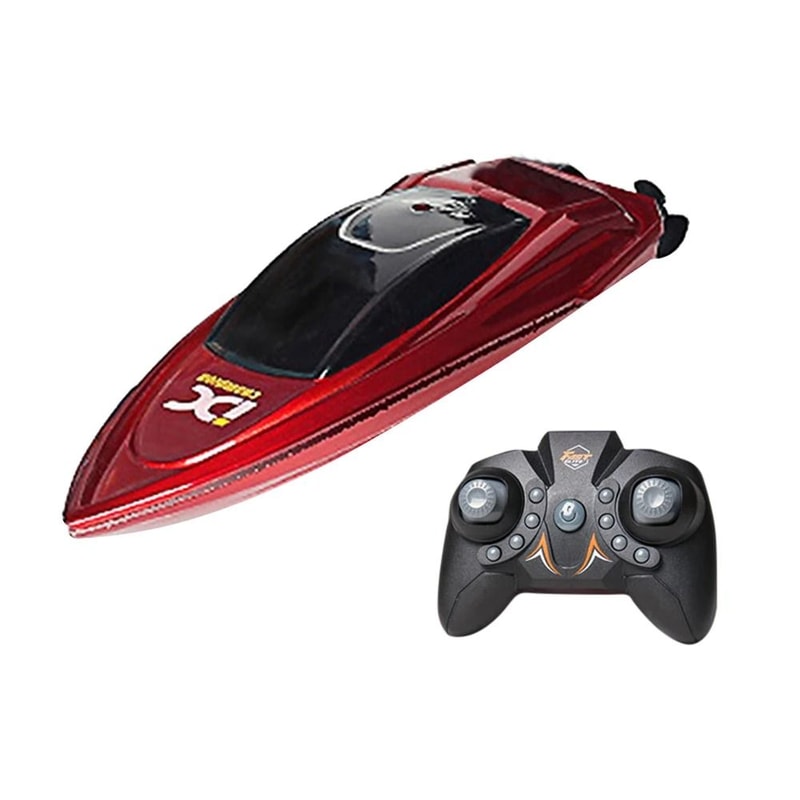 High Speed Waterproof RC Boat With LED Lights Remote Control Ship Toy 2