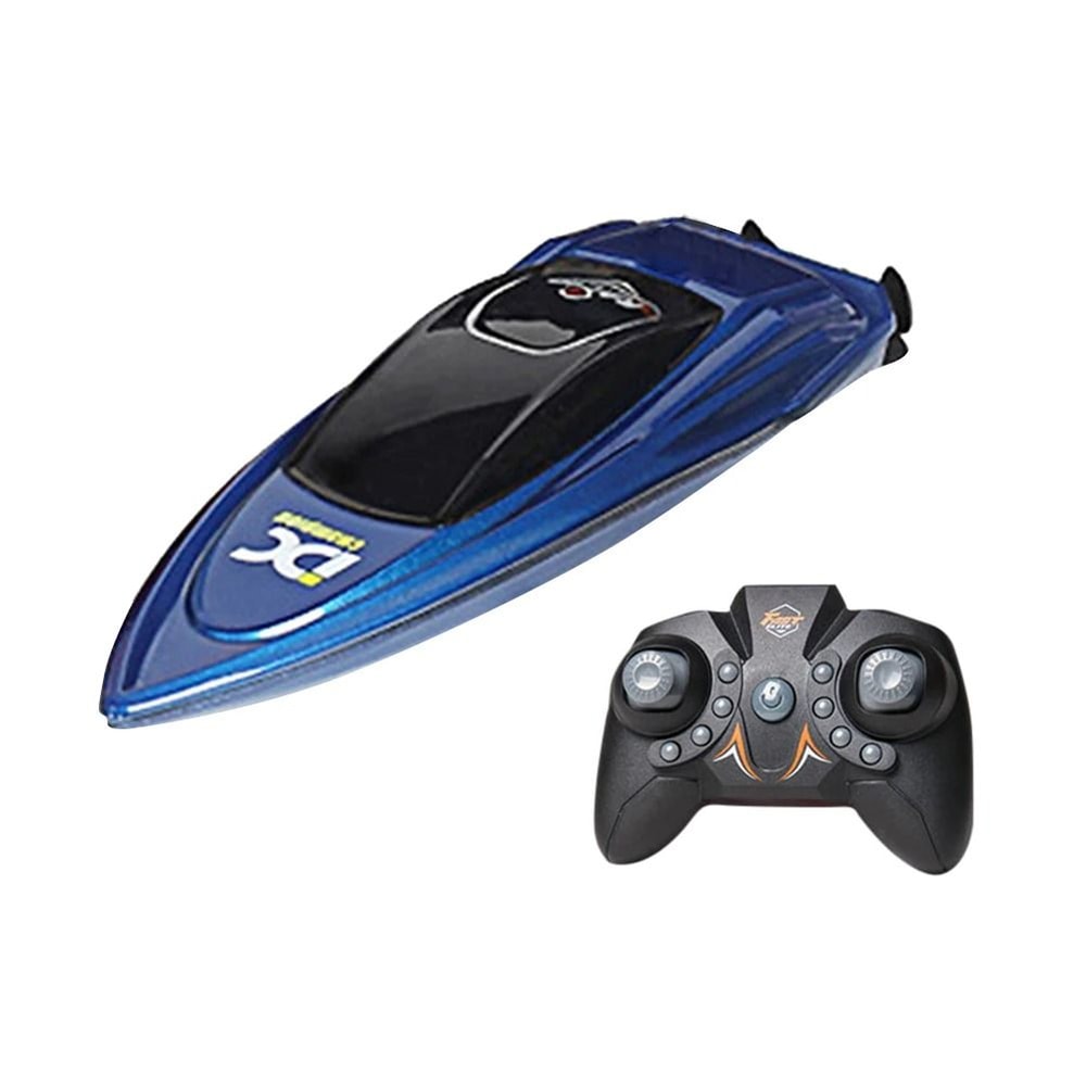 High Speed Waterproof RC Boat With LED Lights Remote Control Ship Toy 3