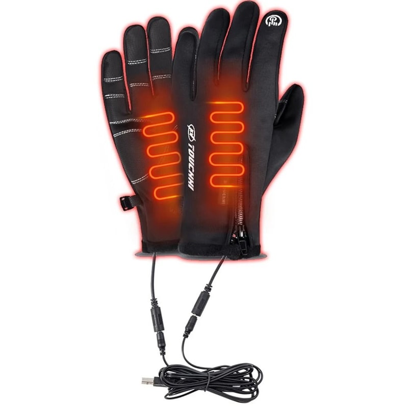 USB Heated Touchscreen Winter Gloves Electric Warm Gloves For Men And Women 0