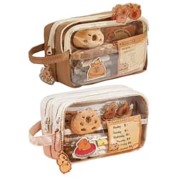 capybara kawaii pencil case with compartments cute stationery pouch