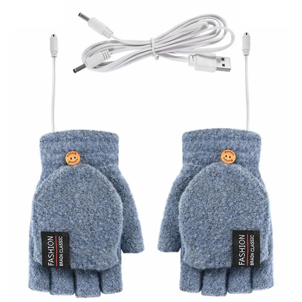 Rechargeable Heated Gloves Double Sided Electric Thermal Mittens 3