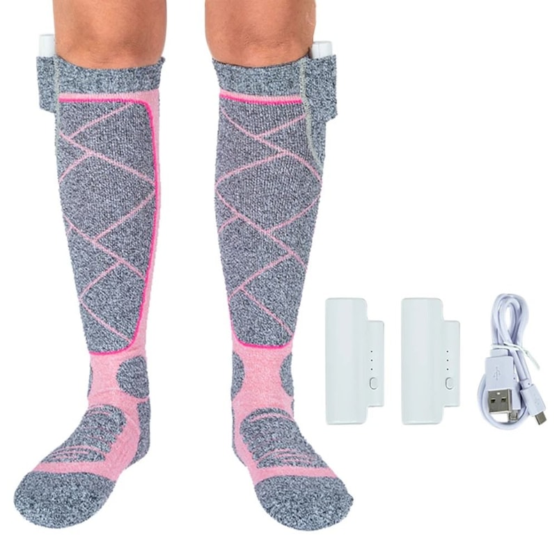 Electric Heated Socks With Adjustable Heat Battery Powered Winter Socks 2