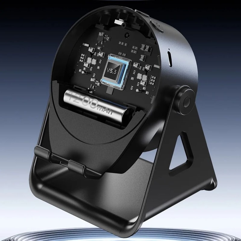 Wireless Induction Bluetooth Speaker With Phone Stand Stereo Sound 2