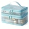 Double Layer Makeup Bag Large Capacity Travel Cosmetic Organizer 3