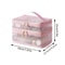Double Layer Makeup Bag Large Capacity Travel Cosmetic Organizer 7