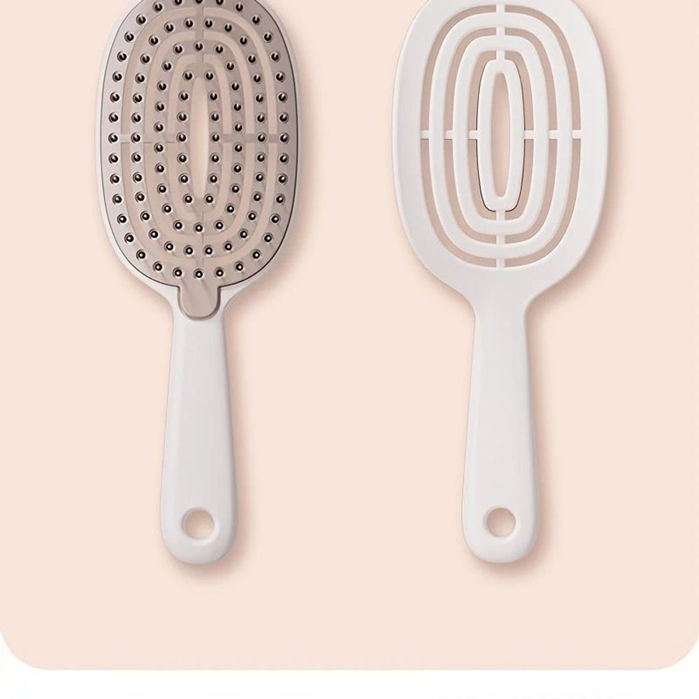 Portable Hollow Hair Comb Anti Tangling Scalp Massage Brush 2