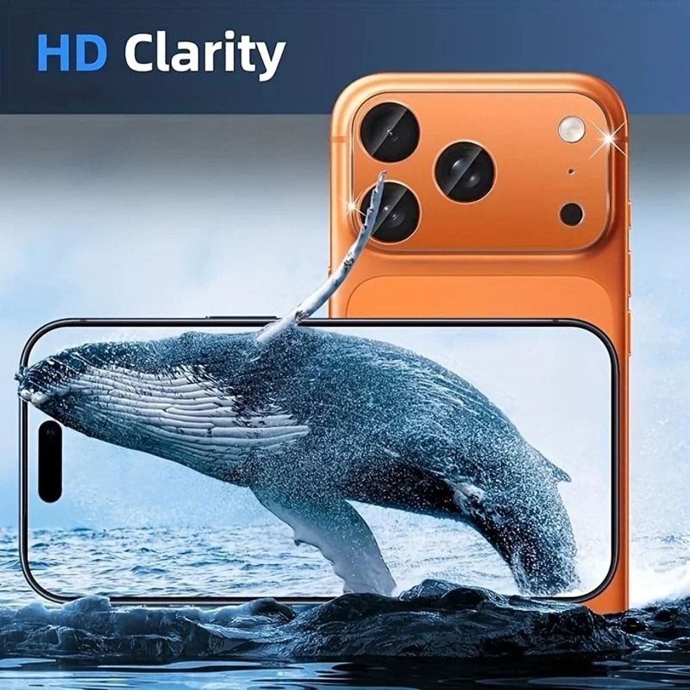 IPhone Camera Lens Protector With Metal Ring Tempered Glass 3
