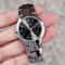 Tungsten Steel Quartz Watch With Calendar Unisex Couple Watch 2