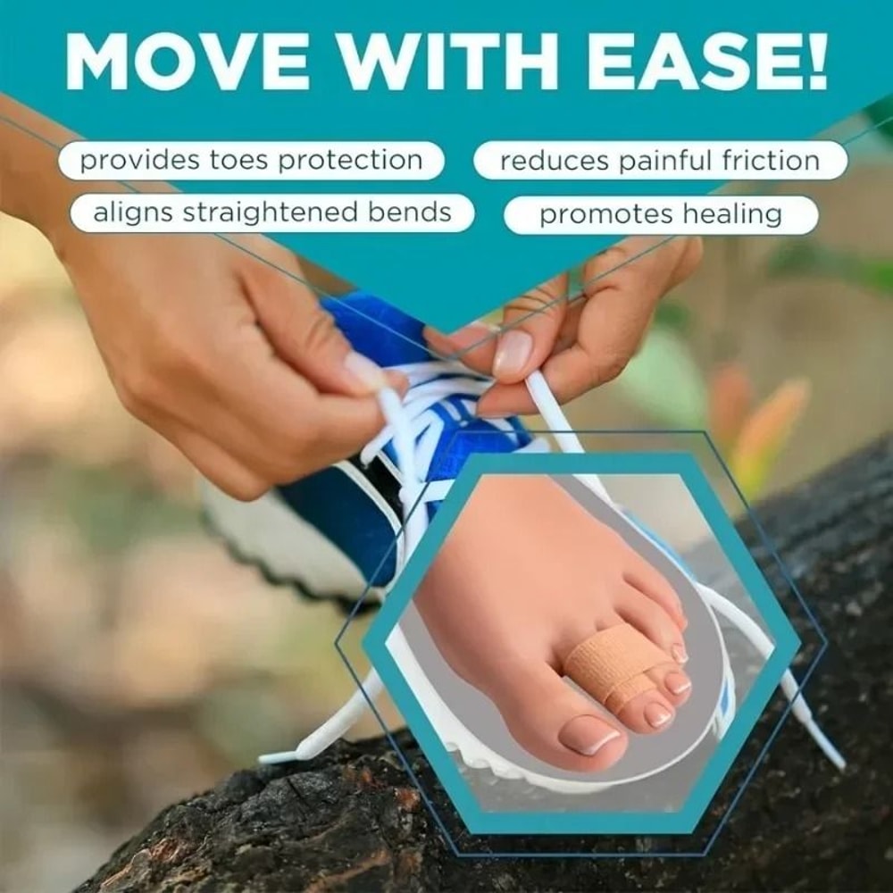 Reusable Hammer Toe Straightener Toe Alignment Splint Corrector 5