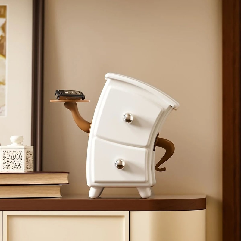 Unique Shape Jewelry Storage Box Cosmetic Organizer Drawer Tray 5