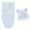 Soft Baby Swaddle Blanket With Hat Newborn Sleeping Wrap Gift Set 4