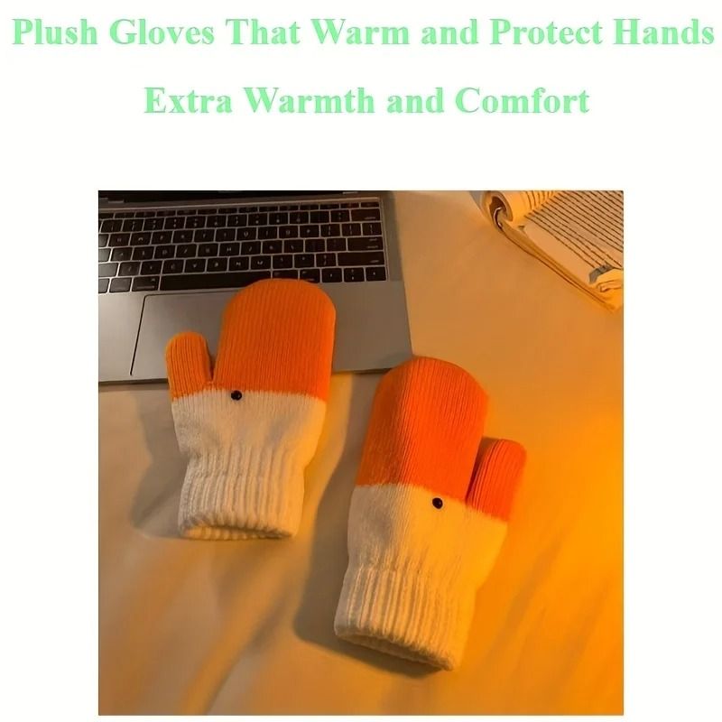 Cute Goose Mittens Thick Warm Funny Winter Gloves For Women 5