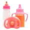 Small Baby Doll Feeding Bottle And Pacifier Set With Milk And Juice Bottles For Pretend Play 2