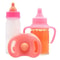 Small Baby Doll Feeding Bottle And Pacifier Set With Milk And Juice Bottles For Pretend Play 2