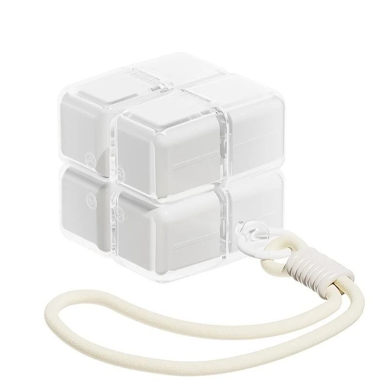 Magic Cube 8 Grid Pill Organizer Box With Hanging Rope Moisture Proof Travel Medicine Storage 1