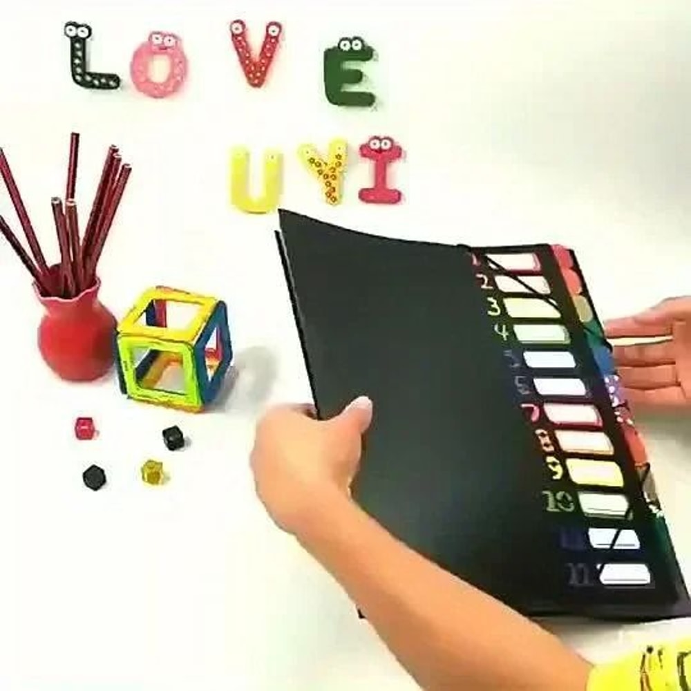 A4 Document Organizer With Monthly Dividers Color Coded File Folder 2