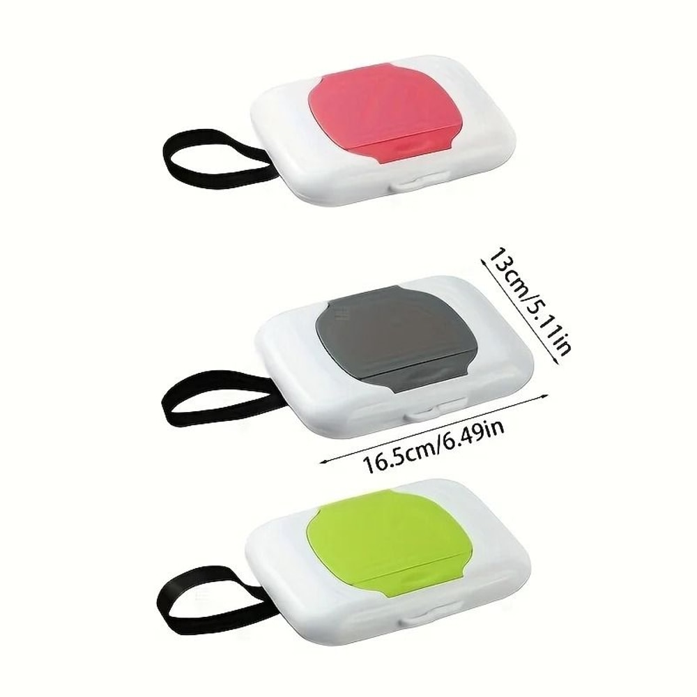 Refillable Wipes Dispenser Baby Wipe Holder Reusable Travel Case 4