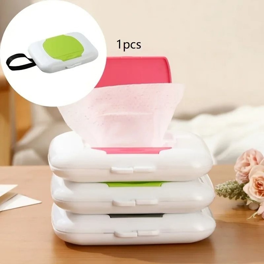 Refillable Wipes Dispenser Baby Wipe Holder Reusable Travel Case 5