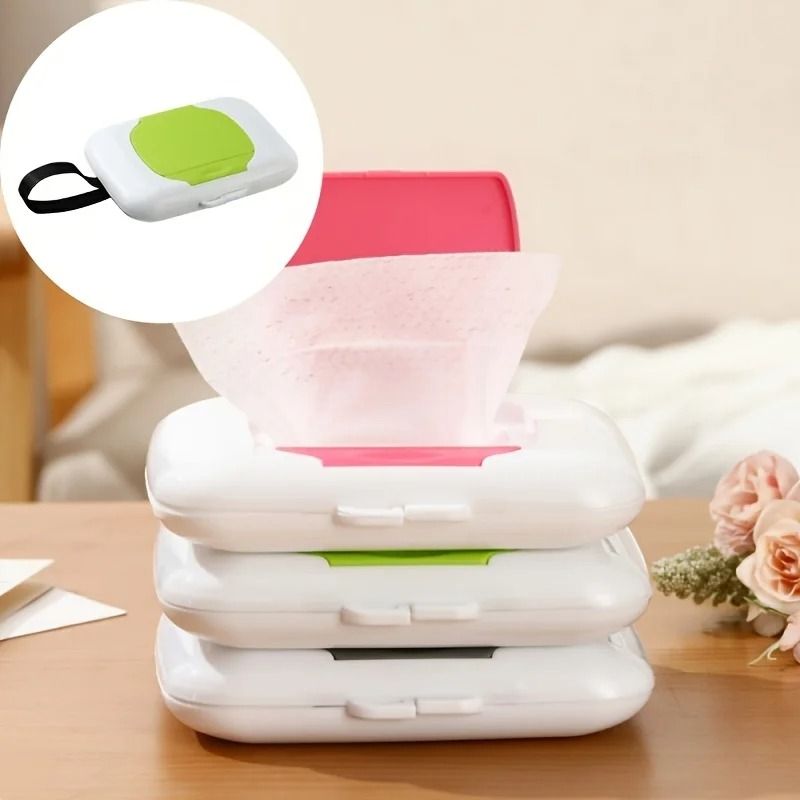 Refillable Wipes Dispenser Baby Wipe Holder Reusable Travel Case 0