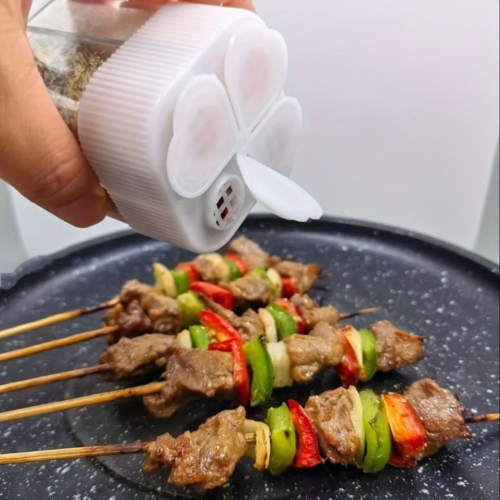 Plastic Spice Shaker 4 Hole Seasoning Dispenser For Kitchen Use 3