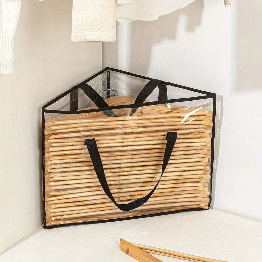 Triangle Hanging Closet Storage Bag Space Saving Hanger Organizer 2