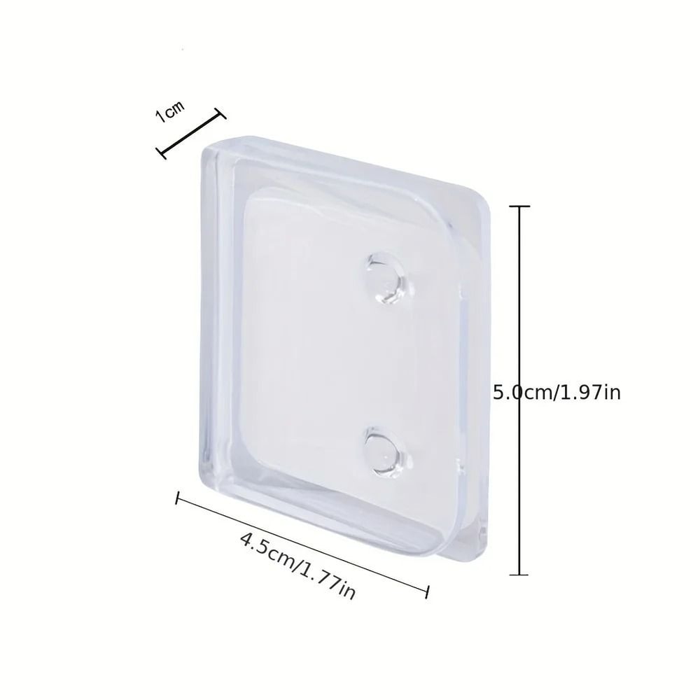 4 PCS Windproof Shower Curtain Clips Self Adhesive Bathroom Curtain Holders 1