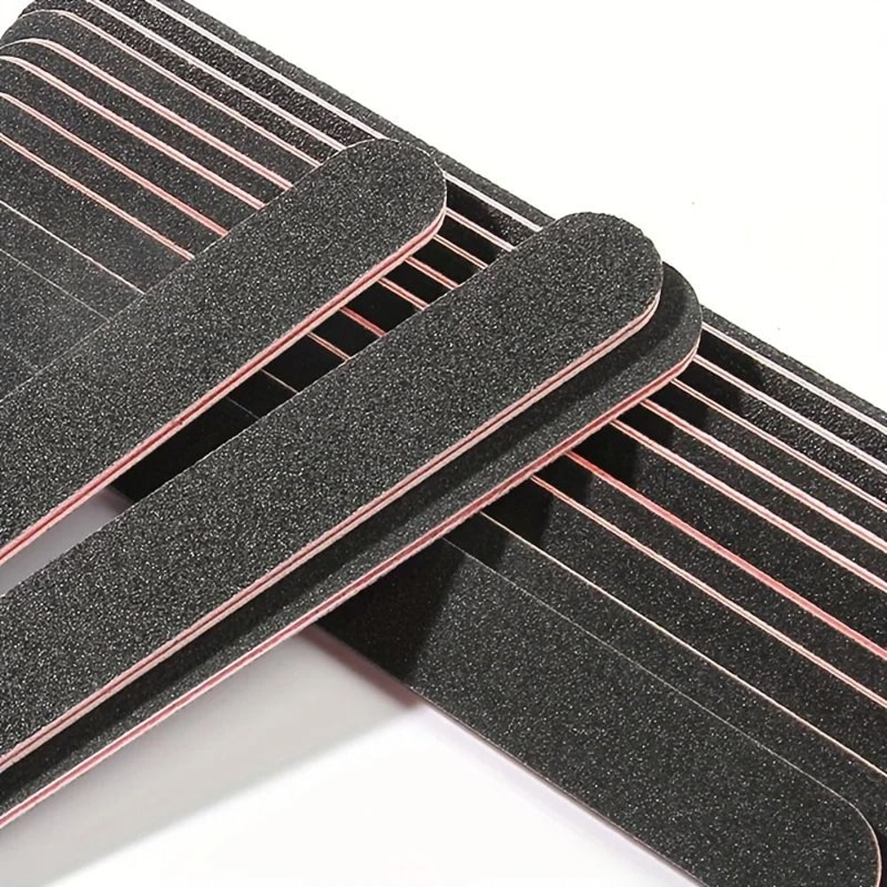 Professional Double Sided Nail File Set Washable Manicure Tools 1