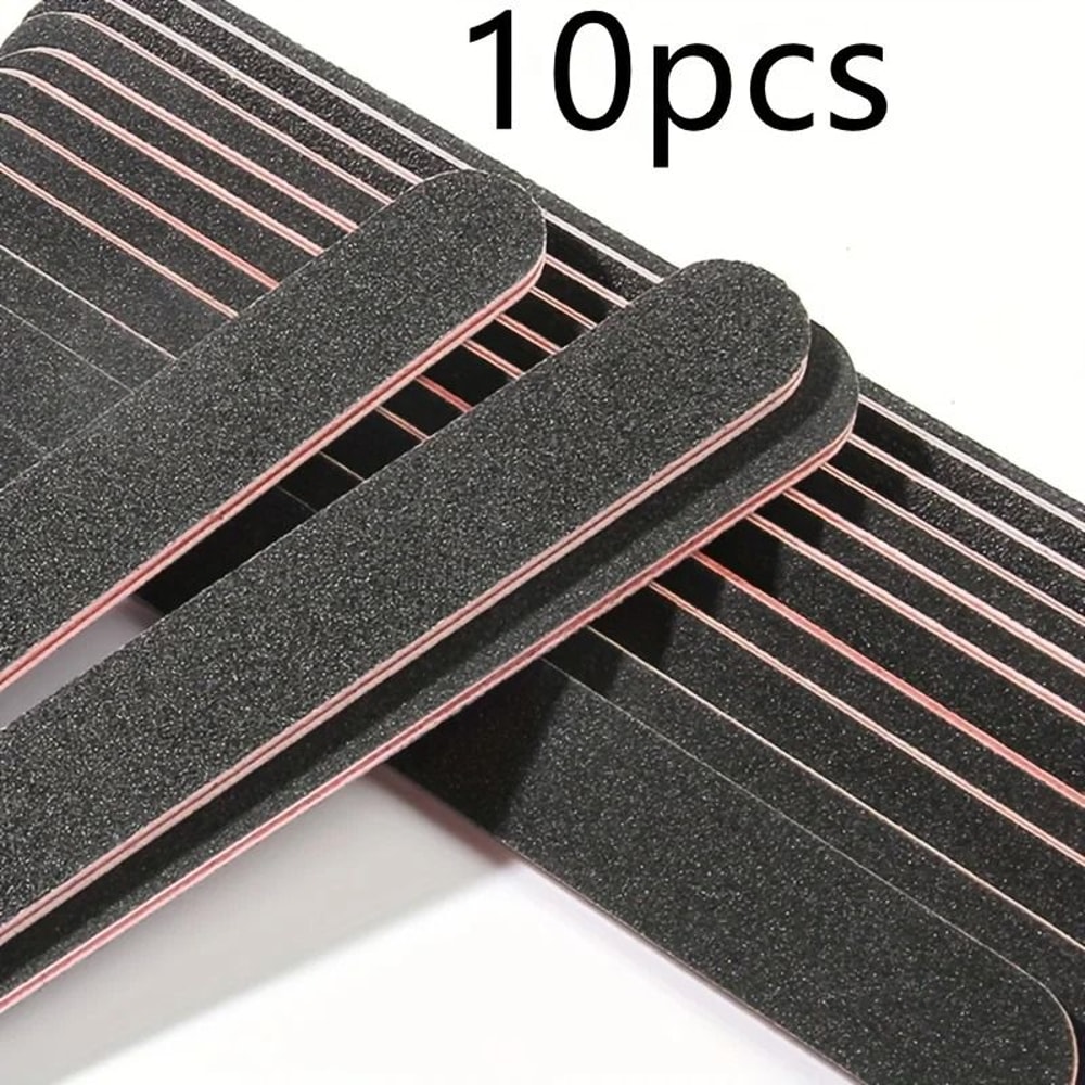 Professional Double Sided Nail File Set Washable Manicure Tools 0