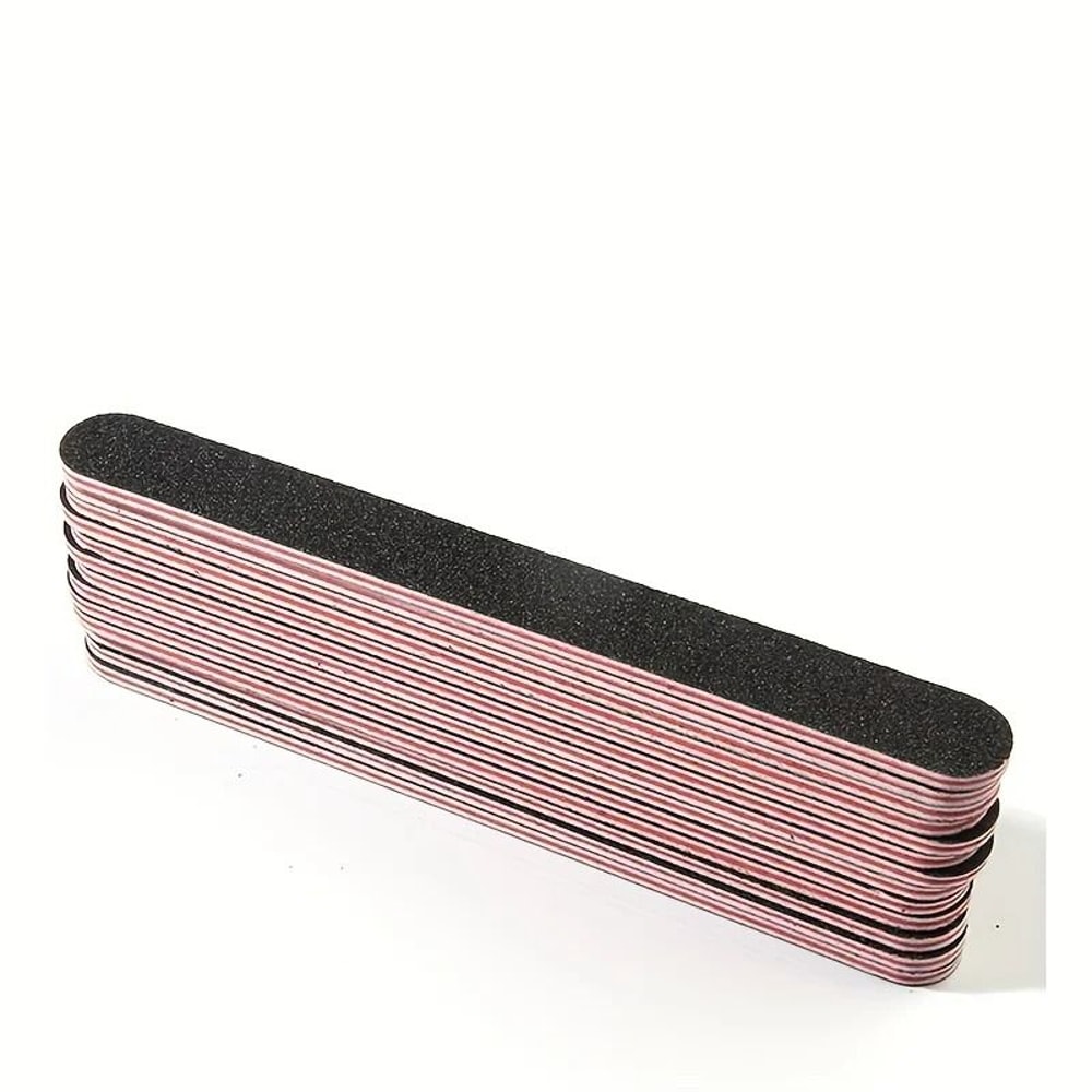 Professional Double Sided Nail File Set Washable Manicure Tools 4