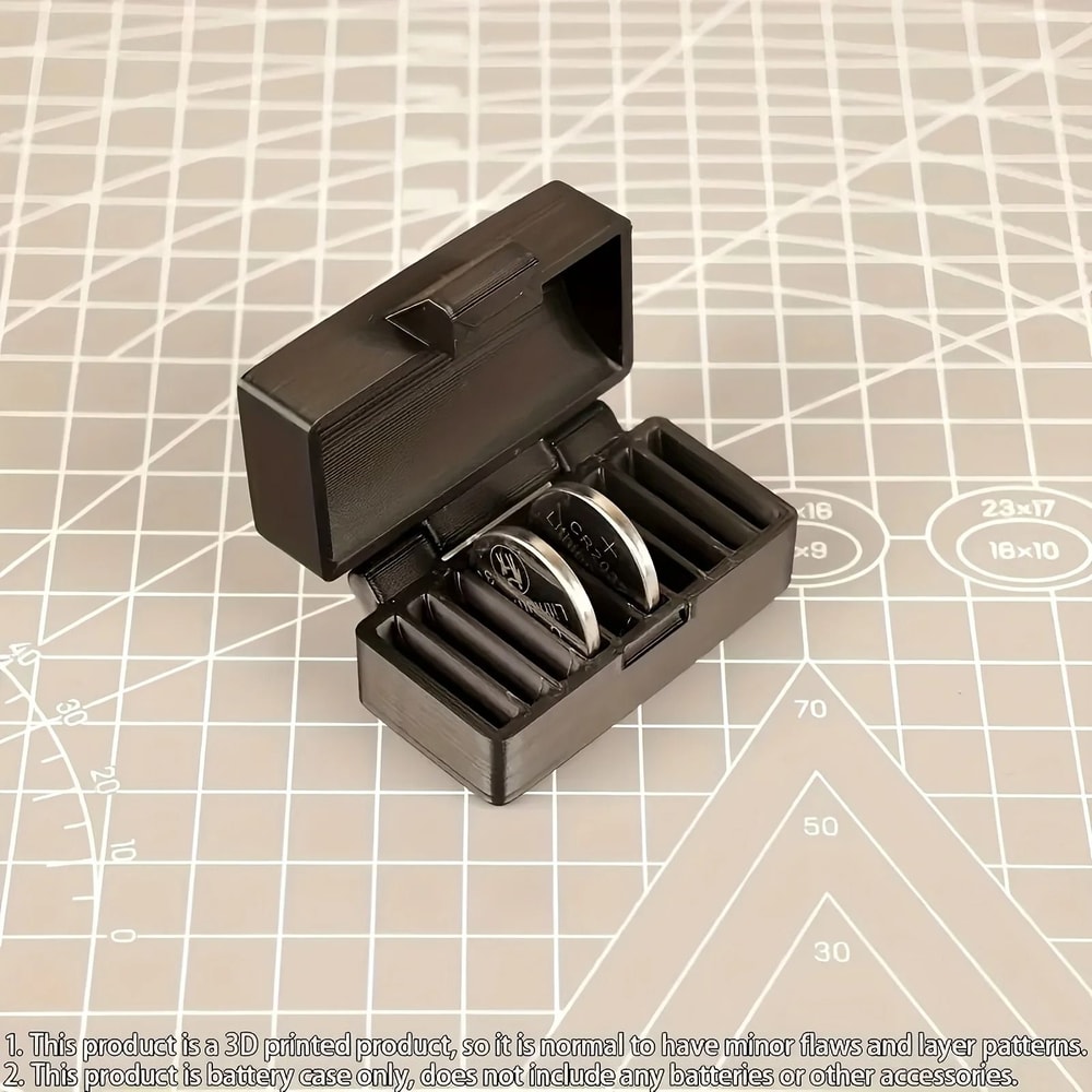 Portable CR2032 Battery Holder Coin Battery Storage Box Organizer 4