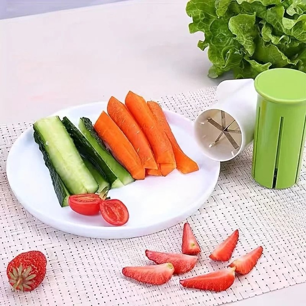 Manual Vegetable Chopper Easy Vegetable Cutter Kitchen Food Slicer 2