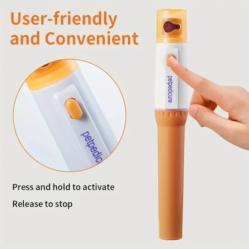 Electric Pet Nail Grinder Dog Nail Trimmer With Interchangeable Heads 2