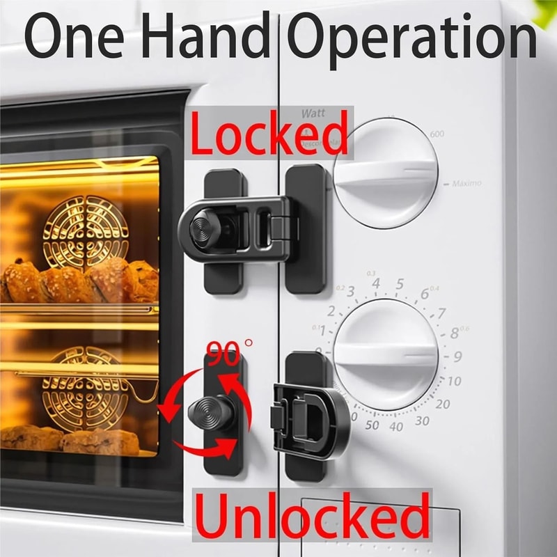 Refrigerator Child Lock Baby Safety Freezer Door Appliance Lock 7