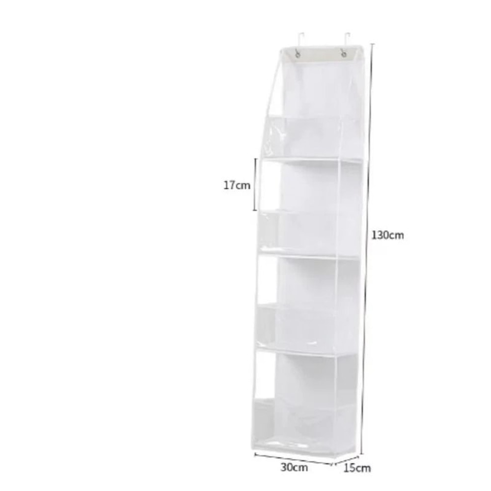 4 Layer Hanging Storage Organizer Foldable Behind Door Closet Bag 1
