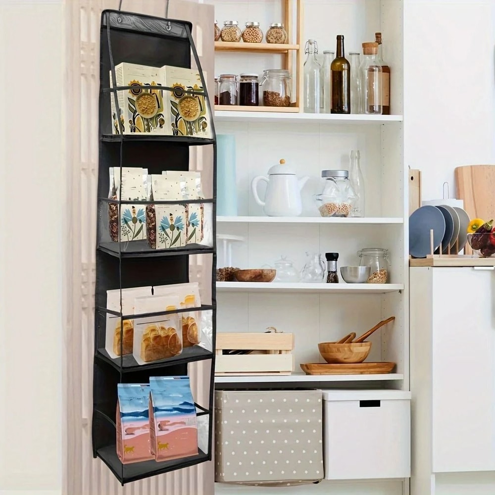 4 Layer Hanging Storage Organizer Foldable Behind Door Closet Bag 3