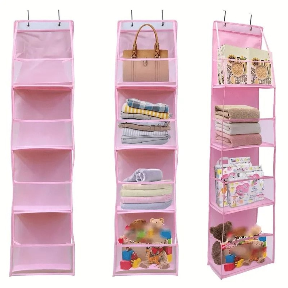 4 Layer Hanging Storage Organizer Foldable Behind Door Closet Bag 4