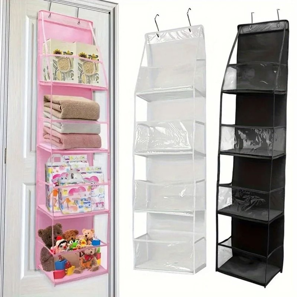 4 Layer Hanging Storage Organizer Foldable Behind Door Closet Bag 5