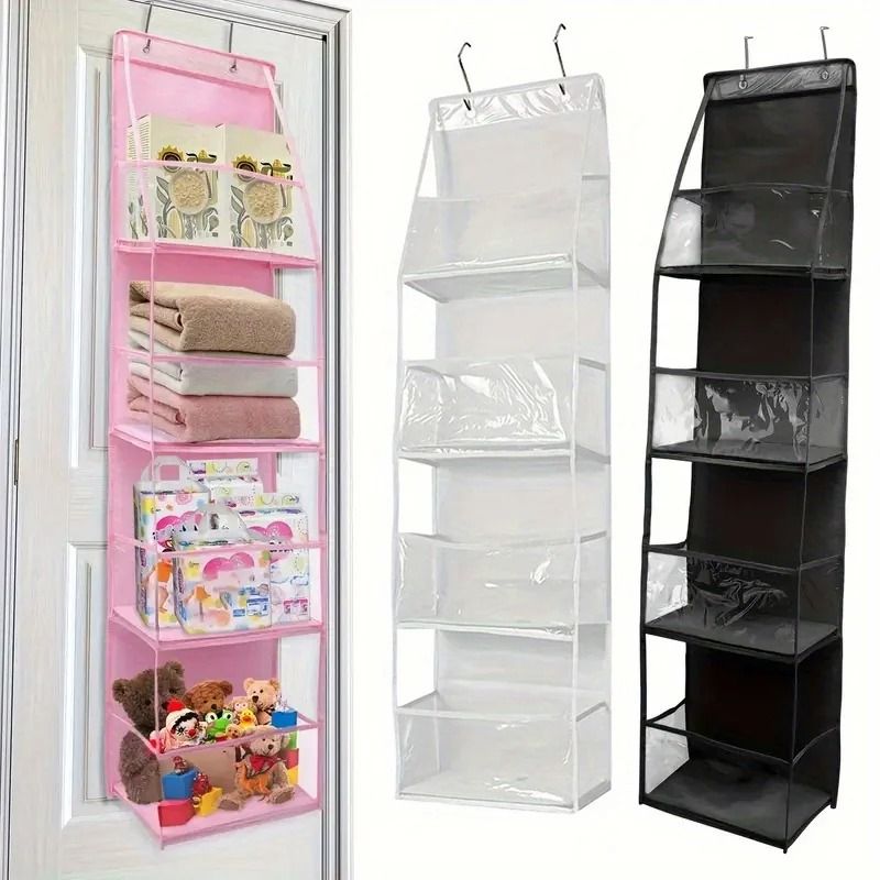 4 Layer Hanging Storage Organizer Foldable Behind Door Closet Bag 5