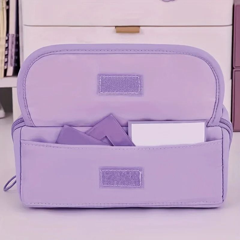 Large Capacity Pencil Case Portable Desk Stationery Storage Box 6