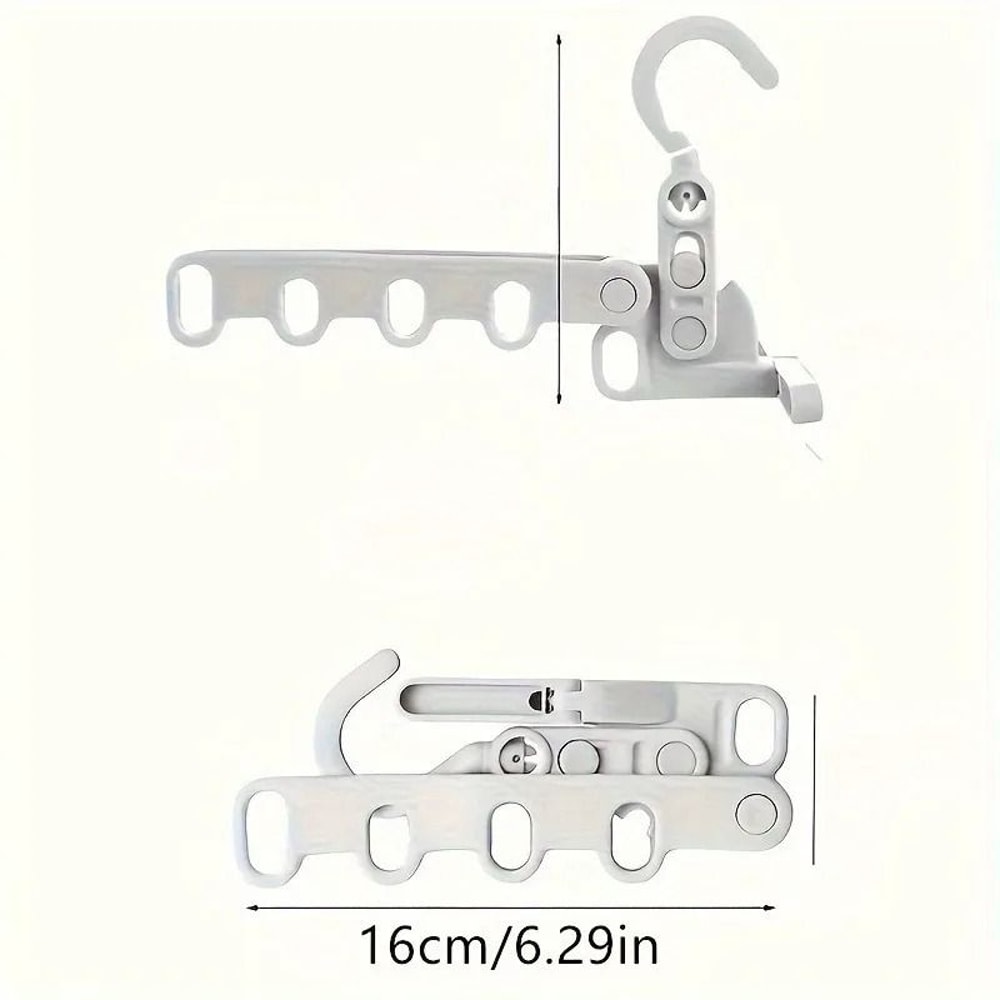 Foldable Clothes Drying Rack Multi Hole Travel Clothes Hanger 1