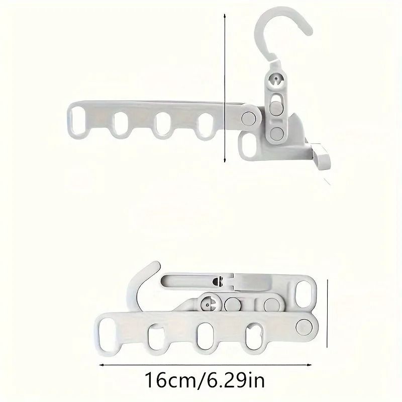 Foldable Clothes Drying Rack Multi Hole Travel Clothes Hanger 1