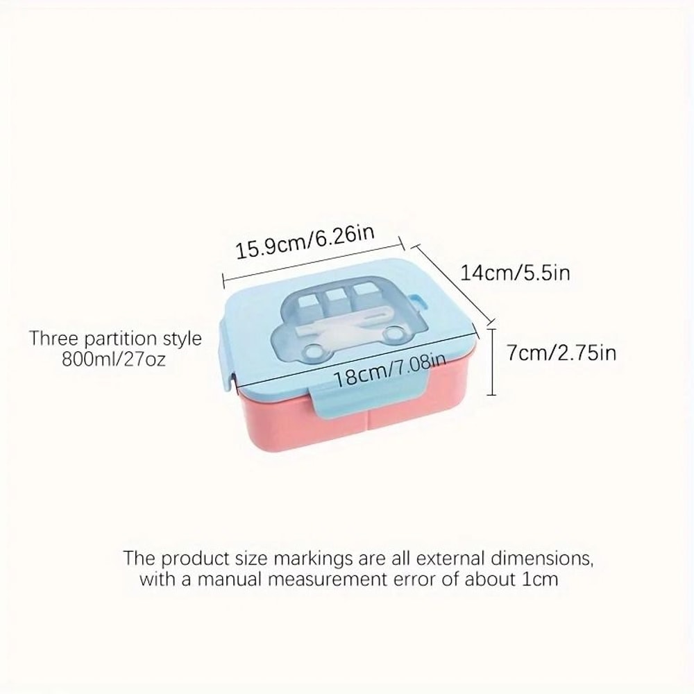 Kids Lunch Box Leak Proof Microwave Safe School Food Container 6