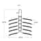 5 Layer Space Saving Clothes Hanger Detachable Multi Tier Closet Organizer 2