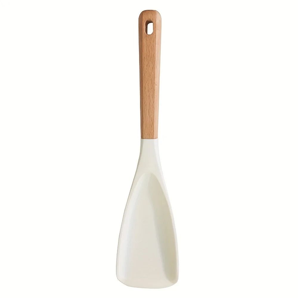 Multifunction Wooden Handle Cooking Spoon Nonstick Safe Serving Utensil 1
