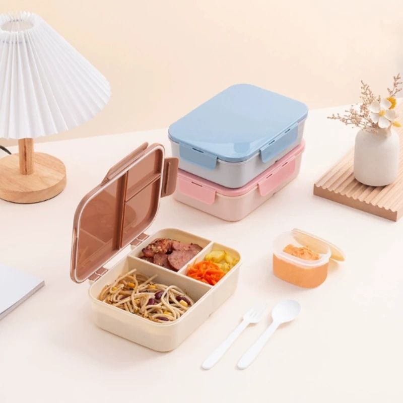 1200ml Leakproof Lunch Box Portable Flip Top Food Container 5