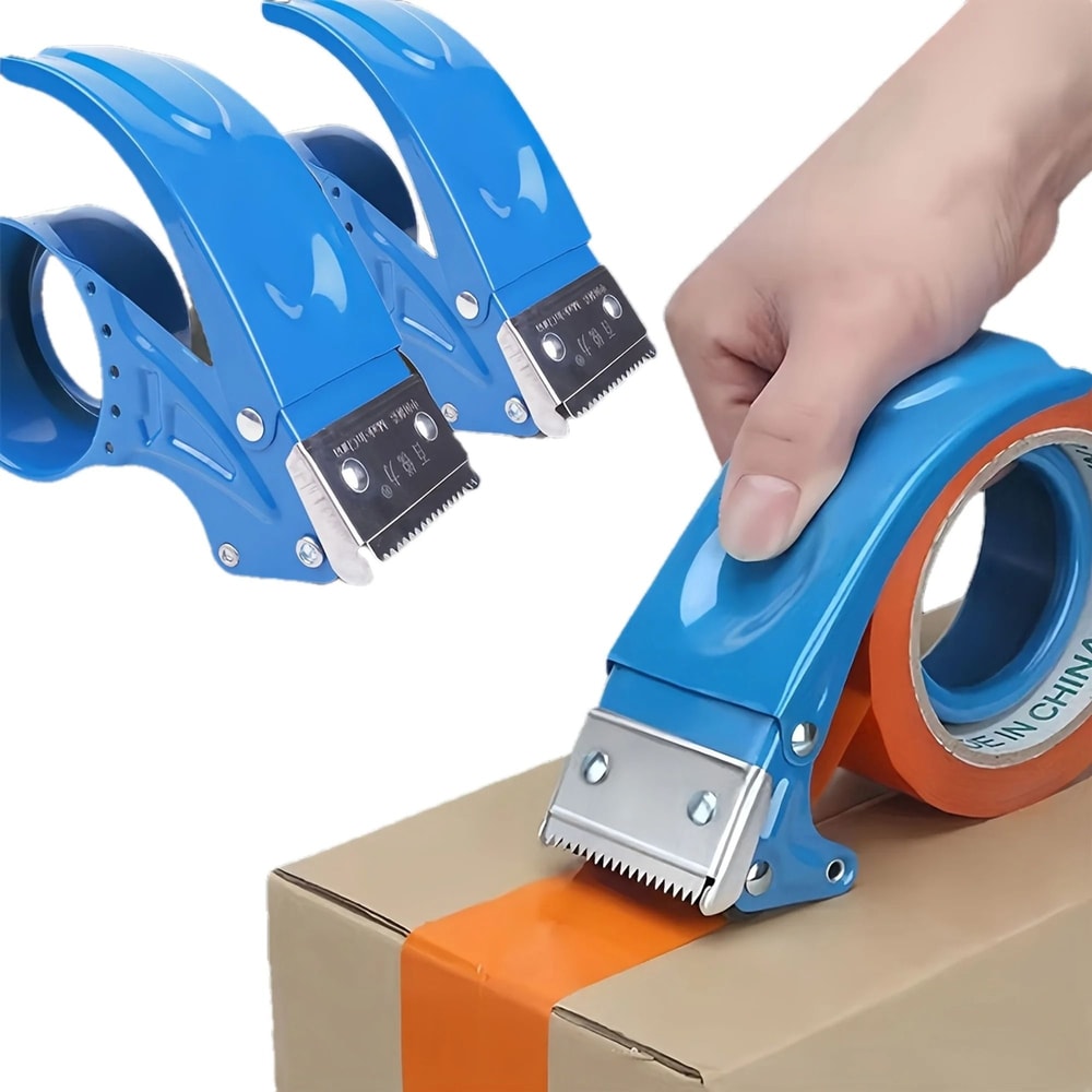 Heavy Duty Packing Tape Dispenser Handheld Metal Shipping Tape Cutter 4