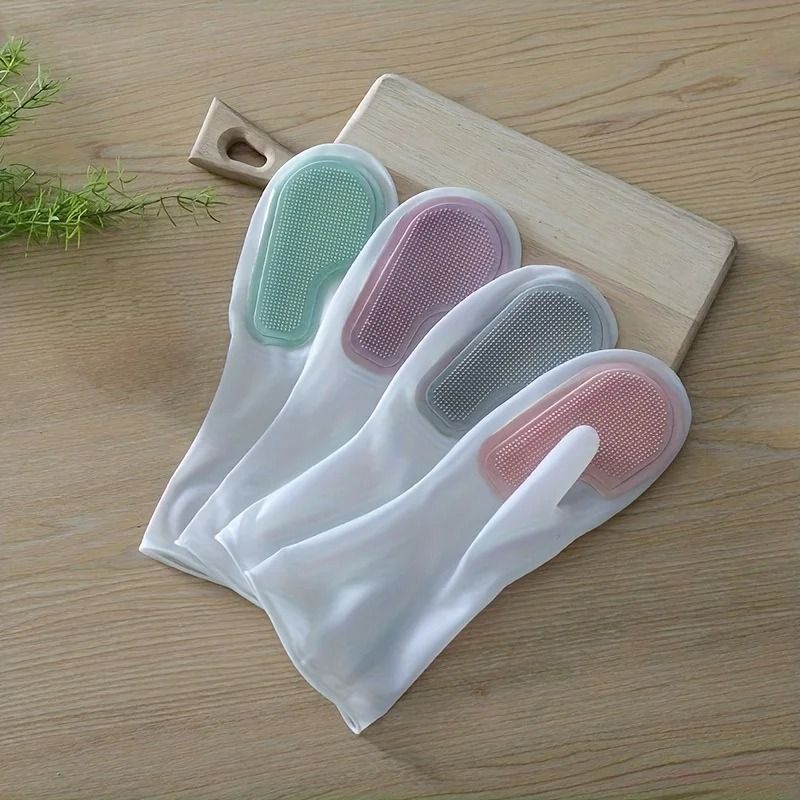 Waterproof Dishwashing Gloves Rubber Latex Household Cleaning Gloves 0