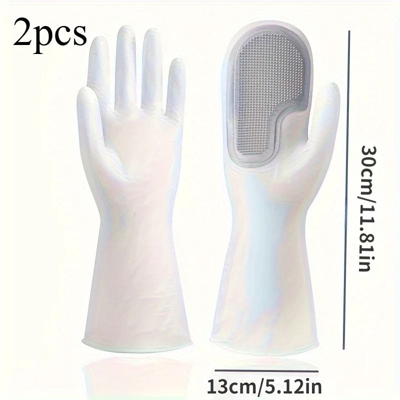 Waterproof Dishwashing Gloves Rubber Latex Household Cleaning Gloves 3