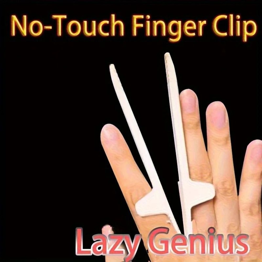 Food Finger Clips Snack Gripper Lazy Chopstick Hands Free Eating Tool 3
