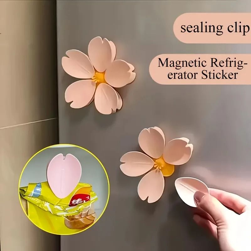 Sakura Magnetic Fridge Clip Snack Sealing Clip Decorative Magnet 6